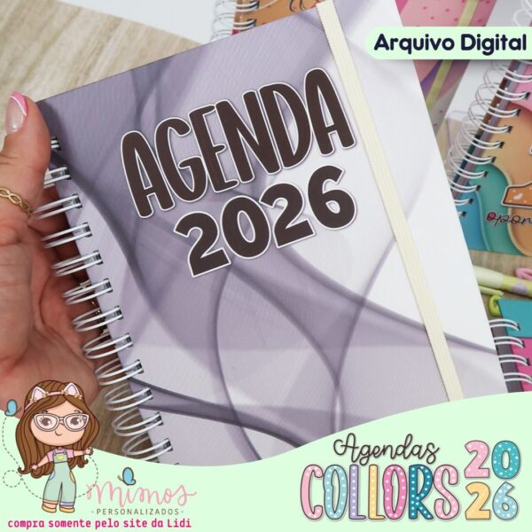 ARQ DIG - Agenda COLLORS A5 - 2026 - Imagem 5