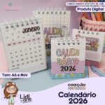 ARQ DIG - Calendários A6 e Mini - Professores