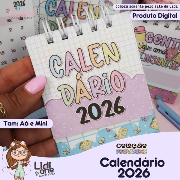ARQ DIG - Calendários A6 e Mini -  Professores - Imagem 5
