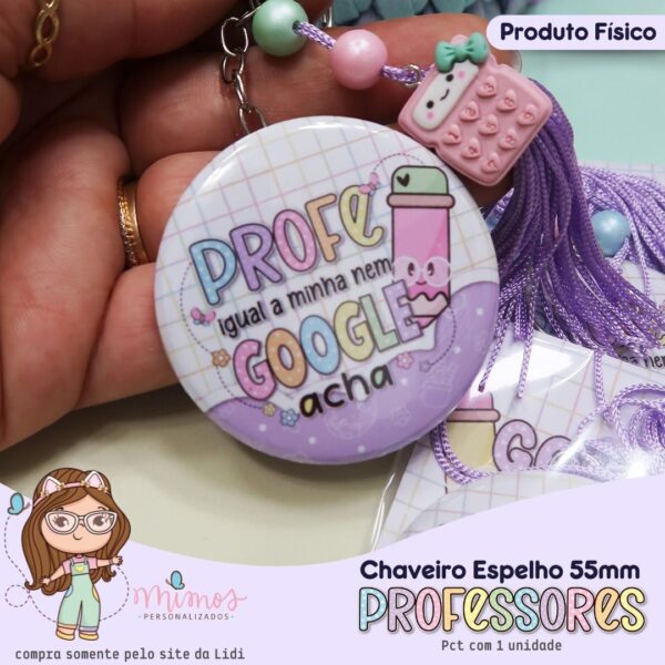 Chaveiro Professores -  Profe Google - Imagem 1
