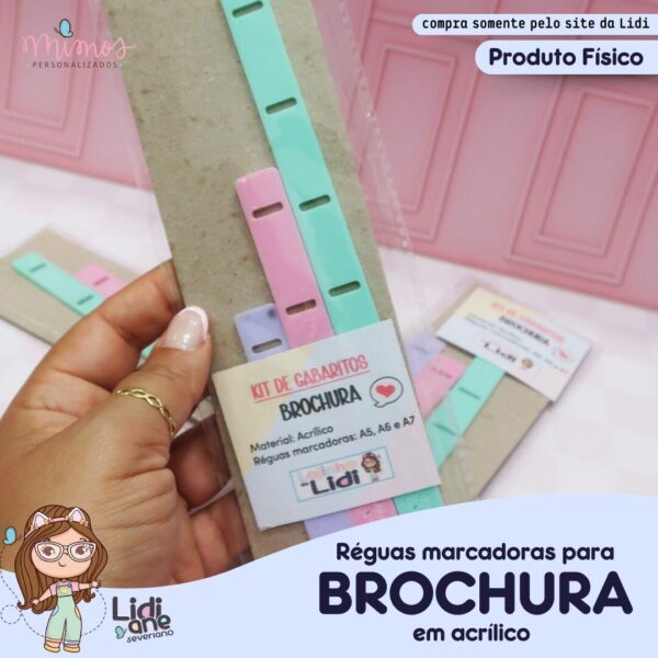 Kit de Réguas - Marcadoras - Brochura Candy Collor - Imagem 1