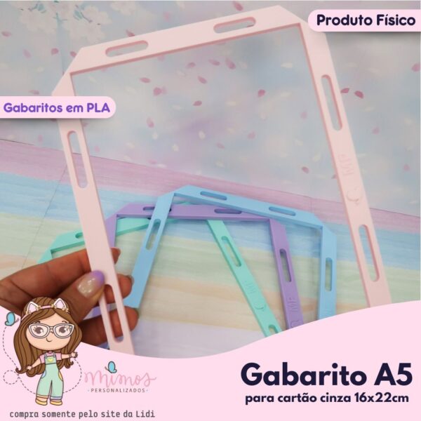 Kit  de Réguas - Gabarito A5 (capa 16x22cm) - Imagem 1