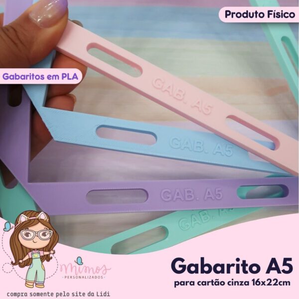 Kit  de Réguas - Gabarito A5 (capa 16x22cm) - Imagem 2