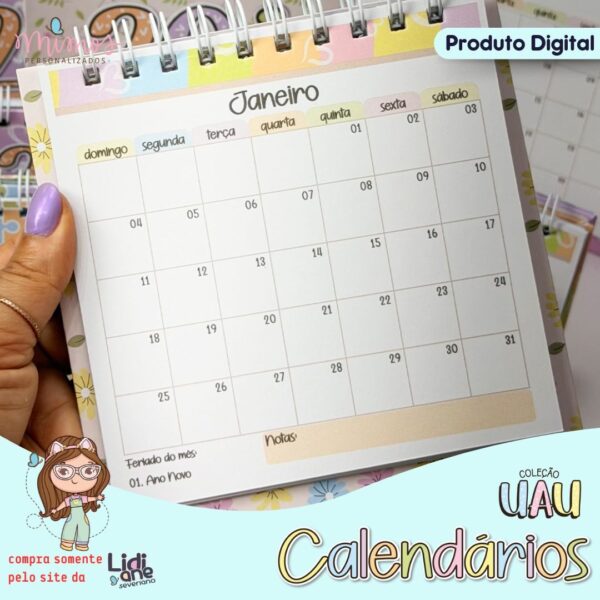 ARQ DIG - Calendários 2026 UAU - Imagem 5