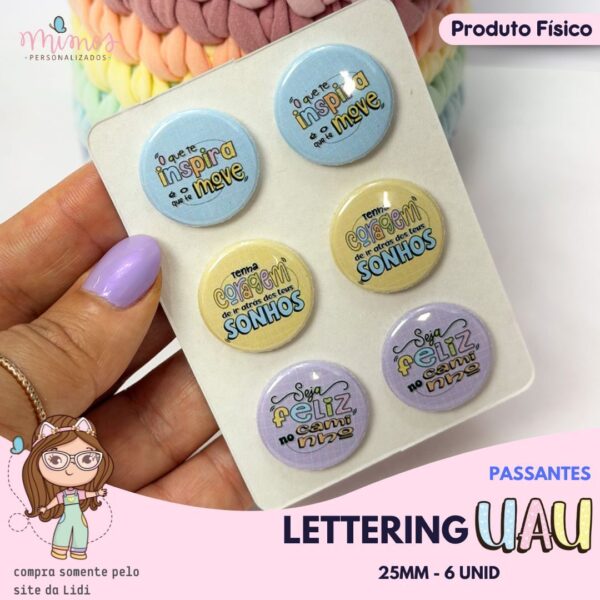 Passantes Lettering UAU - Imagem 1