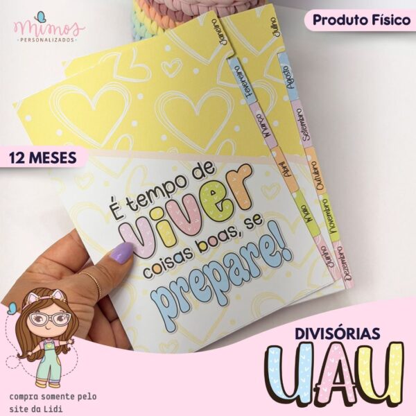 IMPRESSOS - Divisórias A5 - UAU - Imagem 1