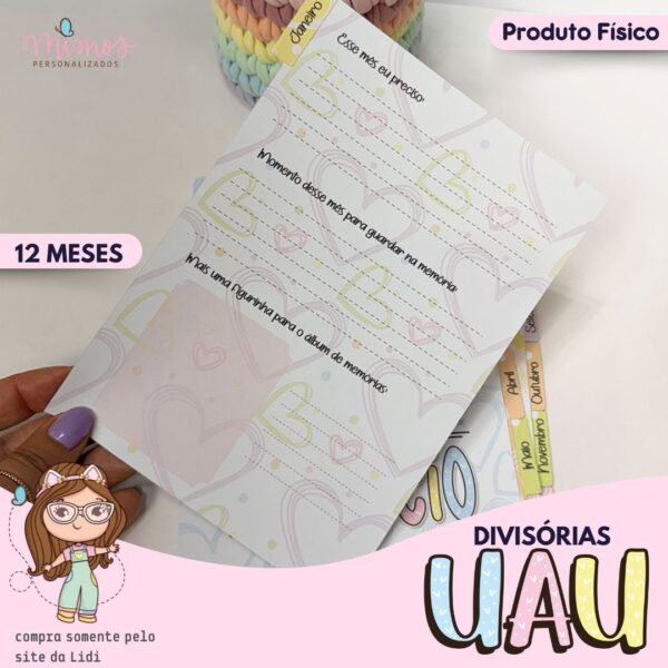 IMPRESSOS - Divisórias A5 - UAU - Imagem 2