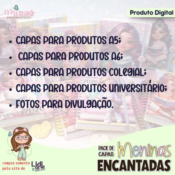 ARQ DIG - Pack de Capas - Meninas Encantadas - Imagem 2